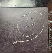 Load image into Gallery viewer, 18" .85mm .925 sterling silver chain for small/medium pendants