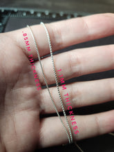Load image into Gallery viewer, 18" .85mm .925 sterling silver chain for small/medium pendants