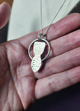 Load image into Gallery viewer, Resist/"Don't let the bastards grind you down" with amethyst pendant only/no chain