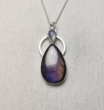 Load image into Gallery viewer, Not Fade Away with moonstone and labradorite pendant only/no chain