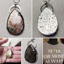 Load image into Gallery viewer, Talking Heads - Naive Melody with labradorite pendant only/no chain