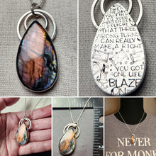 Load image into Gallery viewer, Phish - Blaze On with labradorite pendant only/no chain