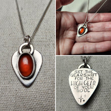 Load image into Gallery viewer, Phish - Run like an Antelope with hessonite garnet / pendant only, no chain
