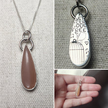 Load image into Gallery viewer, Phish - Set Your Soul Free with peach moonstone/pendant only, no chain