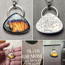 Load image into Gallery viewer, Phish - Run Like an Antelope with labradorite pendnat only/no chain