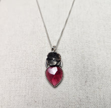 Load image into Gallery viewer, Talking Heads - Naive Melody with rose-cut rhodolite garnet / pendant only, no chain