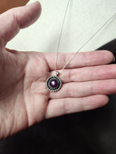 Load image into Gallery viewer, Billy Strings - Secrets with silver sheen ruby / pendant only, no chain