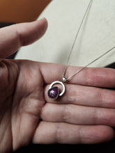 Load image into Gallery viewer, Phish - The Lizards with silver sheen ruby / pendant only, chains available separately