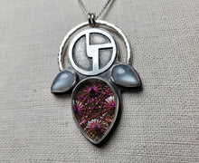 Load image into Gallery viewer, TDB - Hope with kaleidoscope glass and grey moonstone
