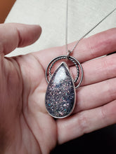 Load image into Gallery viewer, Phish - S.A.N.T.O.S with rainbow moonstone with tourmaline
