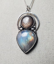 Load image into Gallery viewer, Phish - A Life Beyond The Dream with rainbow lattice sunstone and rainbow moonstone
