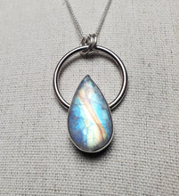 Load image into Gallery viewer, Rumi quote, with rainbow moonstone
