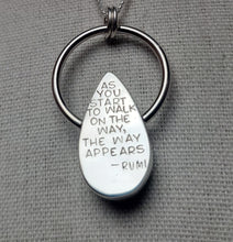 Load image into Gallery viewer, Rumi quote, with rainbow moonstone
