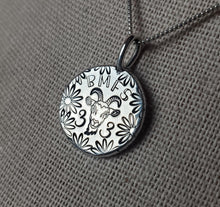 Load image into Gallery viewer, Billy Strings - Must Be Seven pressed silver pebble necklace
