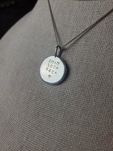 Load image into Gallery viewer, Billy Strings - Must Be Seven pressed silver pebble necklace
