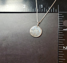 Load image into Gallery viewer, Billy Strings - Must Be Seven pressed silver pebble necklace
