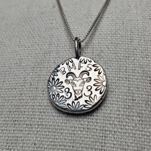 Load image into Gallery viewer, Billy Strings - Must Be Seven pressed silver pebble necklace
