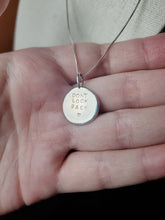 Load image into Gallery viewer, Billy Strings - Must Be Seven pressed silver pebble necklace

