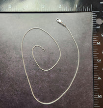 Load image into Gallery viewer, 18" 1.1mm sterling silver chain for medium/large pendants
