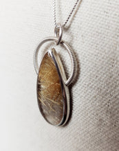 Load image into Gallery viewer, *discounted for flaw Billy Strings - In the Clear with golden rutilated quartz
