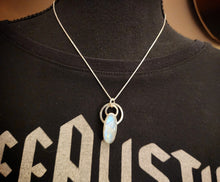 Load image into Gallery viewer, Ram Dass "we're all just walling each other home" with rainbow moonstone
