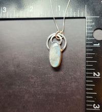 Load image into Gallery viewer, Ram Dass "we're all just walling each other home" with rainbow moonstone
