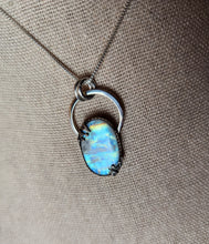 Load image into Gallery viewer, Ram Dass "Be Here Now" with rainbow moonstone [pendant only]
