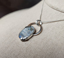 Load image into Gallery viewer, Ram Dass "Be Here Now" with rainbow moonstone [pendant only]
