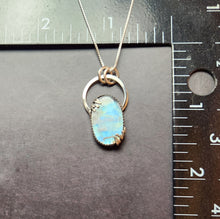 Load image into Gallery viewer, Ram Dass "Be Here Now" with rainbow moonstone [pendant only]
