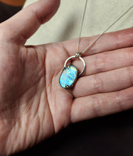 Load image into Gallery viewer, Ram Dass "Be Here Now" with rainbow moonstone [pendant only]
