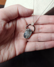 Load image into Gallery viewer, Ram Dass "Be Here Now" with rainbow moonstone [pendant only]
