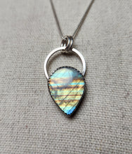 Load image into Gallery viewer, Phish - Theme from the Bottom with rainbow moonstone [pendant only]
