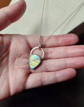 Load image into Gallery viewer, Phish - Theme from the Bottom with rainbow moonstone [pendant only]
