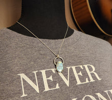 Load image into Gallery viewer, Ram Dass "Be Here Now" with rainbow moonstone [pendant only]
