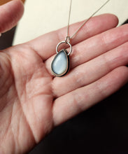 Load image into Gallery viewer, Goose - (dawn) with grey moonstone [pendant only]
