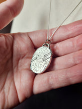 Load image into Gallery viewer, Phish - More with silver sheen aquamarine [pendant only]
