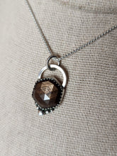 Load image into Gallery viewer, Phish - Drift While You're Sleeping with rose-cut chocolate sapphire [pendant only]
