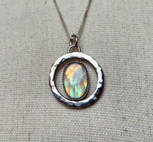 Load image into Gallery viewer, Phish - A Life Beyond the Dream with rainbow moonstone [pendant only/no chain]

