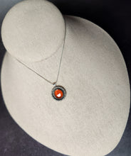 Load image into Gallery viewer, Phish - Strange Design with rose-cut hessonite garnet
