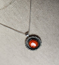 Load image into Gallery viewer, Phish - Strange Design with rose-cut hessonite garnet
