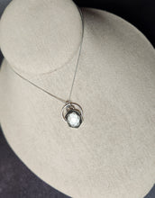 Load image into Gallery viewer, Phish - Twenty Years Later with honeycomb-cut silver sheen obsidian [pendant only/no chain]
