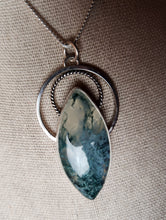 Load image into Gallery viewer, Phish - Dirt with moss agate [Pendant only/no chain]
