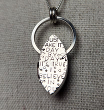 Load image into Gallery viewer, Billy Strings - I Believe in You with labradorite - pendant only/no chain
