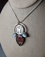 Load image into Gallery viewer, TDB - Hope with kaleidoscope glass and grey moonstone
