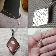 Load image into Gallery viewer, Phish - Fast Enough For You with peach moonstone with sunstone inclusions
