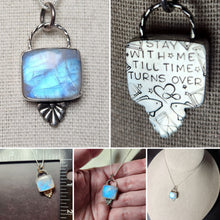 Load image into Gallery viewer, Phish - If I Could with rainbow moonstone pendant only/no chain
