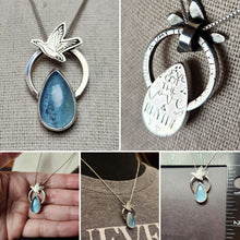Load image into Gallery viewer, Goose - Empress of Organos with aquamarine [pendant only]
