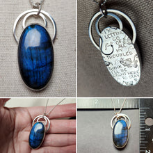 Load image into Gallery viewer, Billy Strings - Meet Me at the Creek with labradorite [pendant only]
