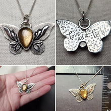 Load image into Gallery viewer, Phish - More with golden lattice sunstone [pendant only/no chain]
