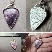 Load image into Gallery viewer, Paul Simon - Graceland with gemmy lepidolite [pendant only/no chain]
